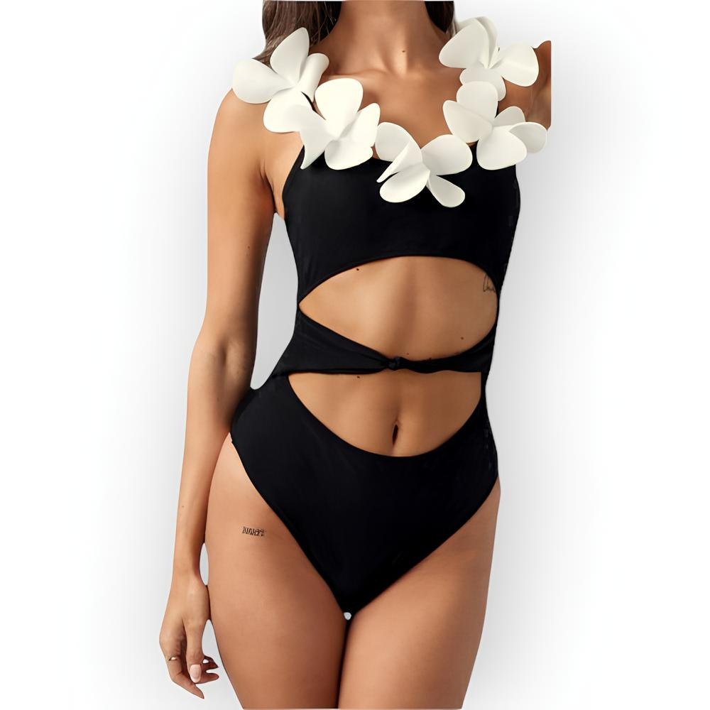 Badpak Design - Witte Bloemen - Chanel