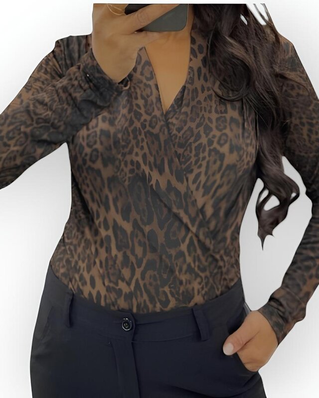 Bodysuit - Luipaard - Chocolate - Fashion Dames