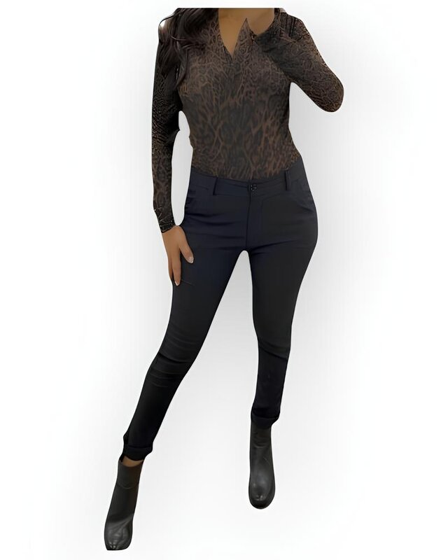 Bodysuit - Luipaard - Chocolate - Fashion Dames