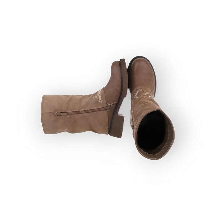 western - Dames Laarzen - Suedine - leder - Strass