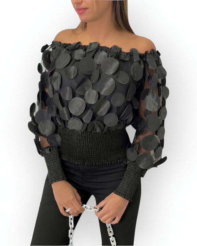 Dames - Glamour - Sissy - Satijn - Top