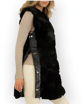 Luxe - Faux Fur - Bodywarmer - Leder - Dames Design