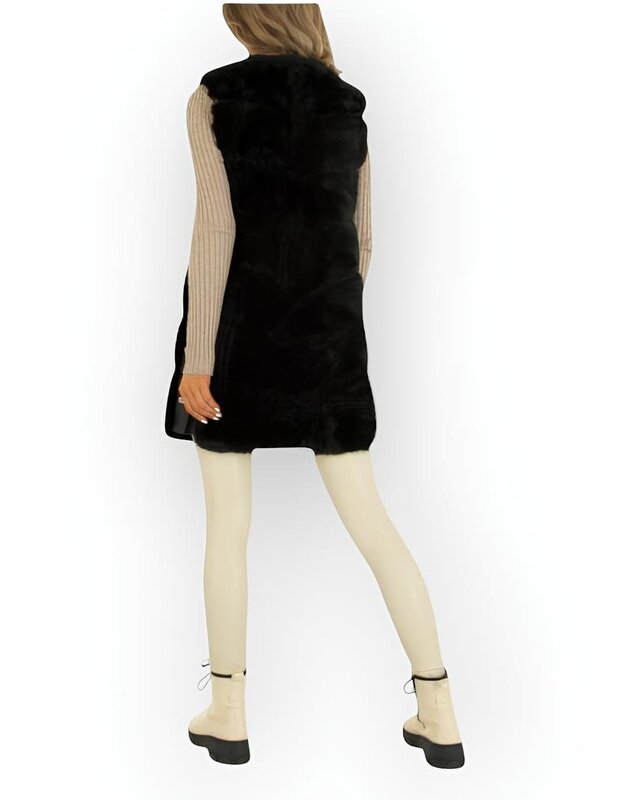 Luxe - Faux Fur - Bodywarmer - Leder - Dames Design