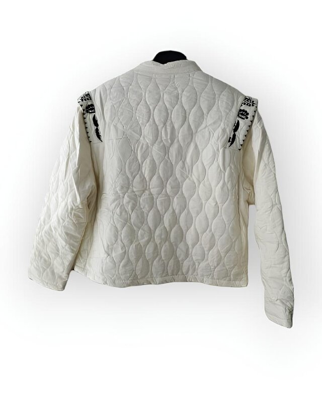 Vest Demi-Geborduurd - Ecru -Dames