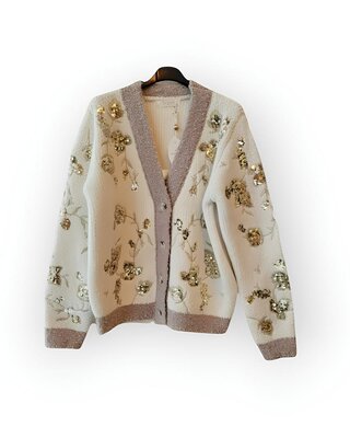 Dames Vest - Borduursels -  Pailletten - Mode