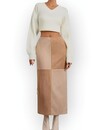 Rok Elegante - Suede - Taupe - Beige