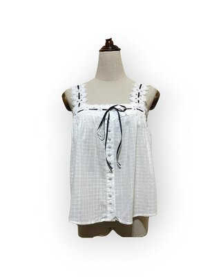 Dames Broderie Top | Elegante Look met Fluwelen Detail