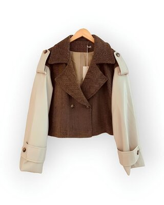 Kort Jack Dames | Stijlvol Design met Imitatieleer & Luxe Stof