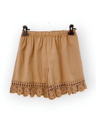 Dames Short | Broderie - Flowers