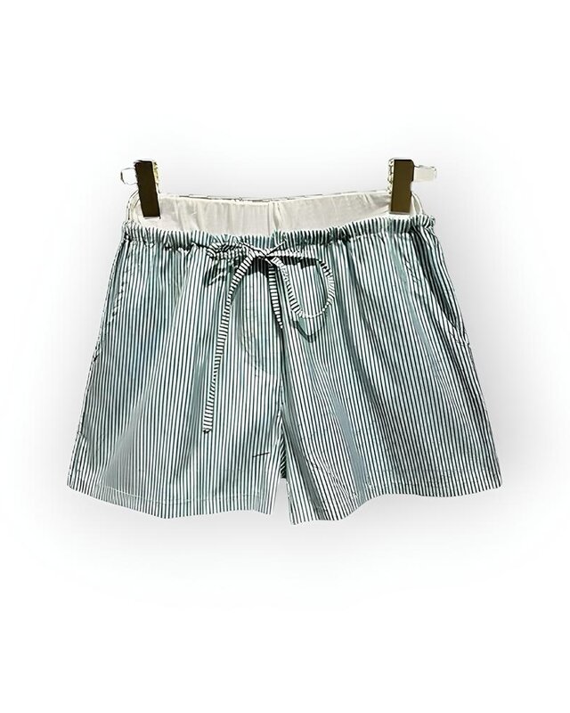 Verfrissende Groen-Wit Gestreepte | Dames Korte Broek - Summer Vipe