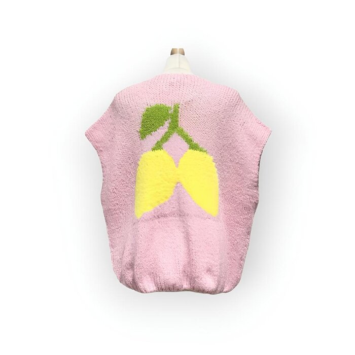 Lemon Bliss |  Gebreide Gilet – Zacht - Uniek