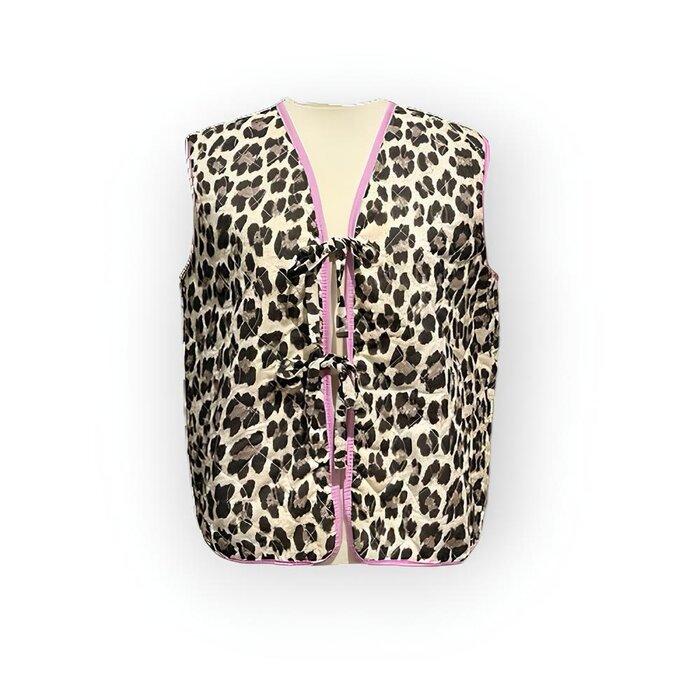 Luipaard Dames  Gilet – Knotted