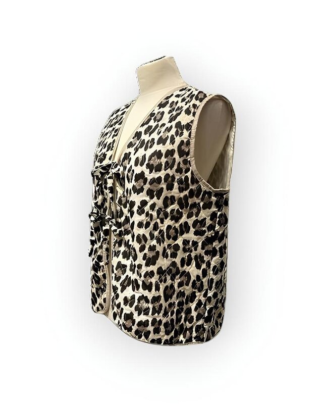Wild Chic | Luipaard Dames Gilet – Knotted
