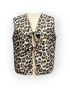 Wild Chic | Luipaard Dames  Gilet – Knotted