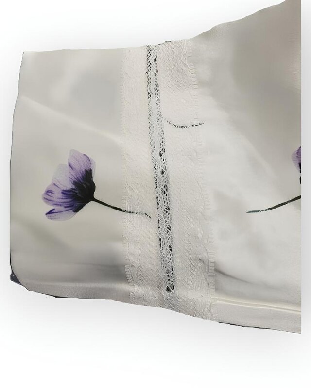 Elegant Blossom | Satijnen Dames Pyjama – Luxe & Romantisch