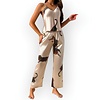 Wild Elegance | Satijnen Dames Pyjama Set –Luipaard