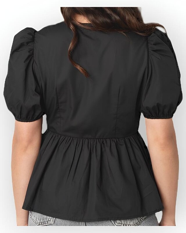 Chic Knot | Getailleerde Dames Blouse – Trendy Pof