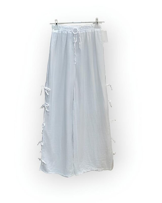 Timeless Flow | Palazzo- Dames Broek - Strikdetail