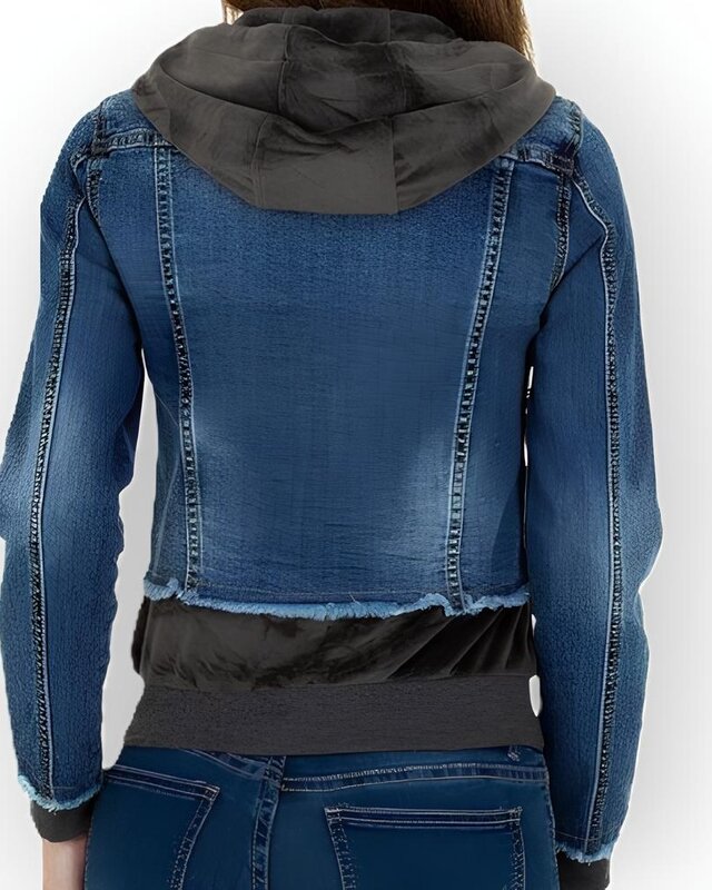 Sierra Velvet Jeansjack | Denim & Fluweel Combi