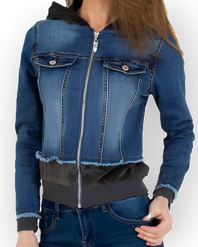 Sierra Velvet Jeansjack | Denim & Fluweel Combi