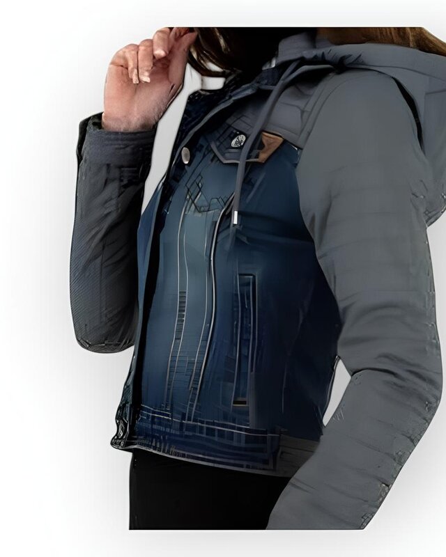 Denver Denim Dames jack | Afneembare Capuchon