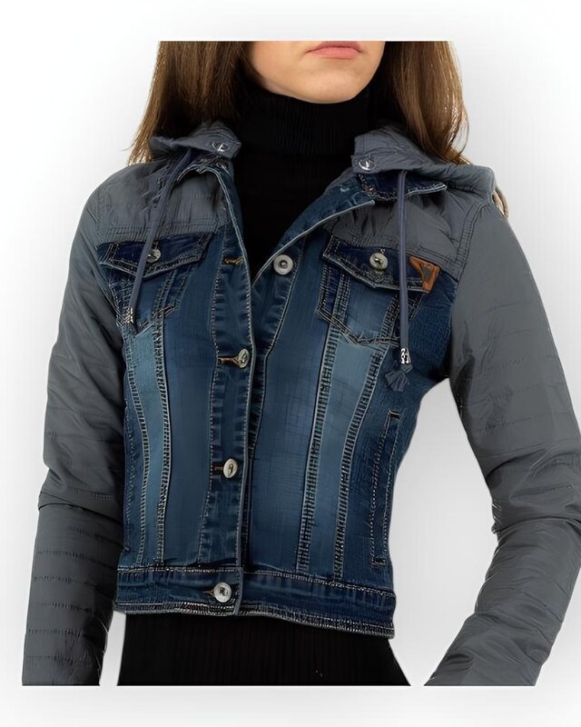 Denver Denim Dames jack | Afneembare Capuchon