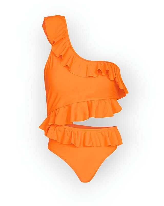 Alora | Asymmetrisch Badpak-Bikini - Off-Shoulder Ontwerp