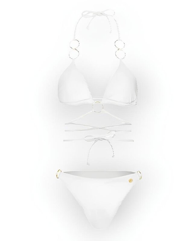 Liora | Triangel Bikiniset met Sierlijke Ringen – Verkrijgbaar in 4 Kleuren