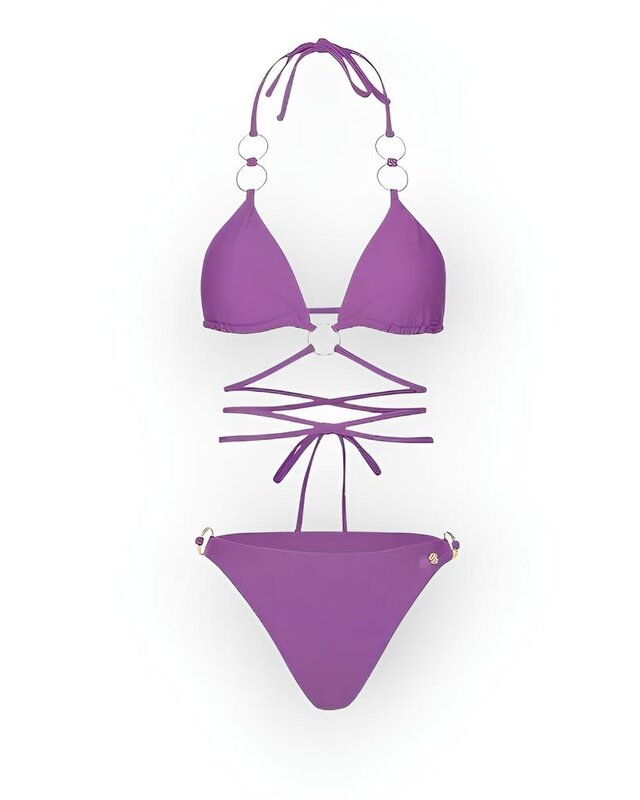 Liora | Triangel Bikiniset met Sierlijke Ringen – Verkrijgbaar in 4 Kleuren