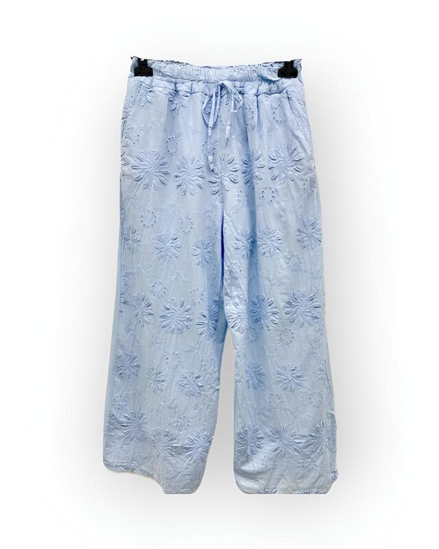 Carmen | Dames Lange Broek - Broderie Detail