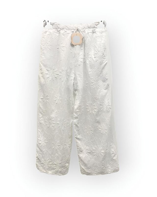 Carmen | Dames Lange Broek - Broderie Detail