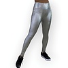 Zenia | Zilvermetalic Dames Legging - 3D Python Effect