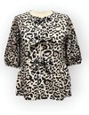 Leo | Luipaardprint Dames  Blouse