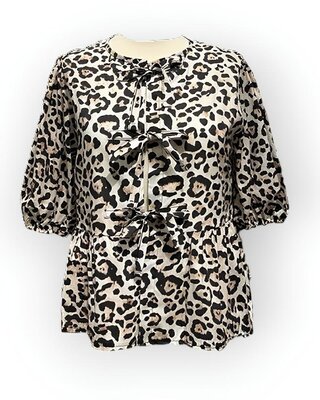 Leo | Luipaardprint Dames  Blouse