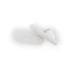 Niva – Comfortabele Dames Slippers van Imitatieleder - Klittenbandsluiting in Wit
