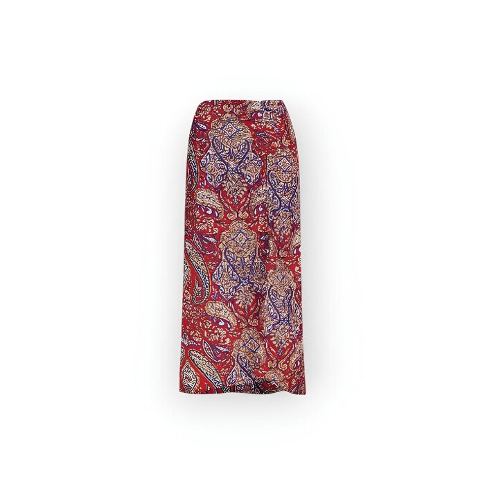 Luma – Lange Zomerrok - Bandana Print, Split