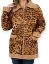 Reva – Luipaard Teddy Dames Jas