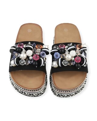 Dames  Slippers / Luxe Kralendecoratie