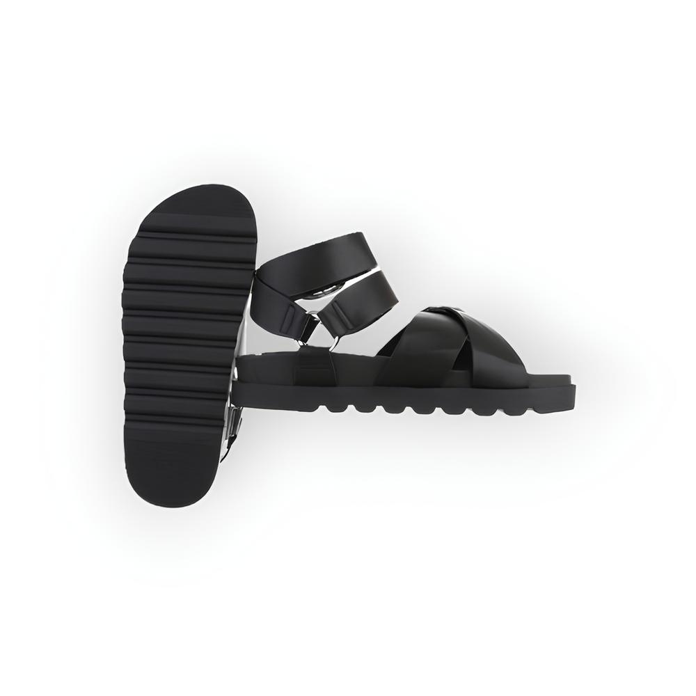 Mira – Comfortabele Zomersandalen van Imitatieleer in Zwart, Olijfgroen en Beige