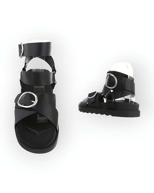 Mira – Comfortabele Zomersandalen van Imitatieleer in Zwart, Olijfgroen en Beige