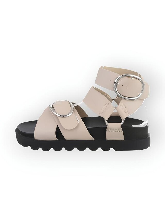 Mira – Comfortabele Zomersandalen van Imitatieleer in Zwart, Olijfgroen en Beige