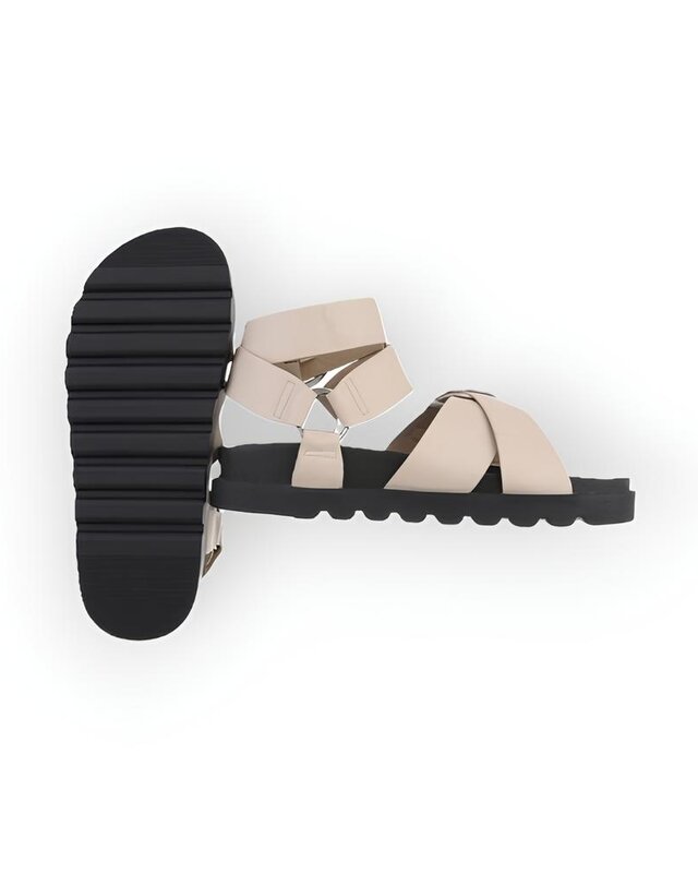 Mira – Comfortabele Zomersandalen van Imitatieleer in Zwart, Olijfgroen en Beige