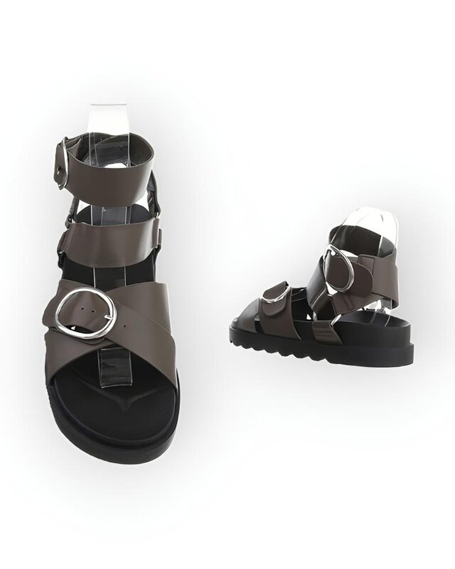 Mira – Comfortabele Zomersandalen van Imitatieleer in Zwart, Olijfgroen en Beige