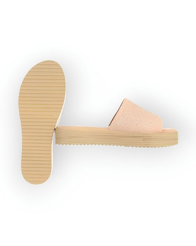 Sena – Luxe Slippers met Fluweelzachte Band en Glinsterende Stras Steentjes in Roze, Geel of Rood