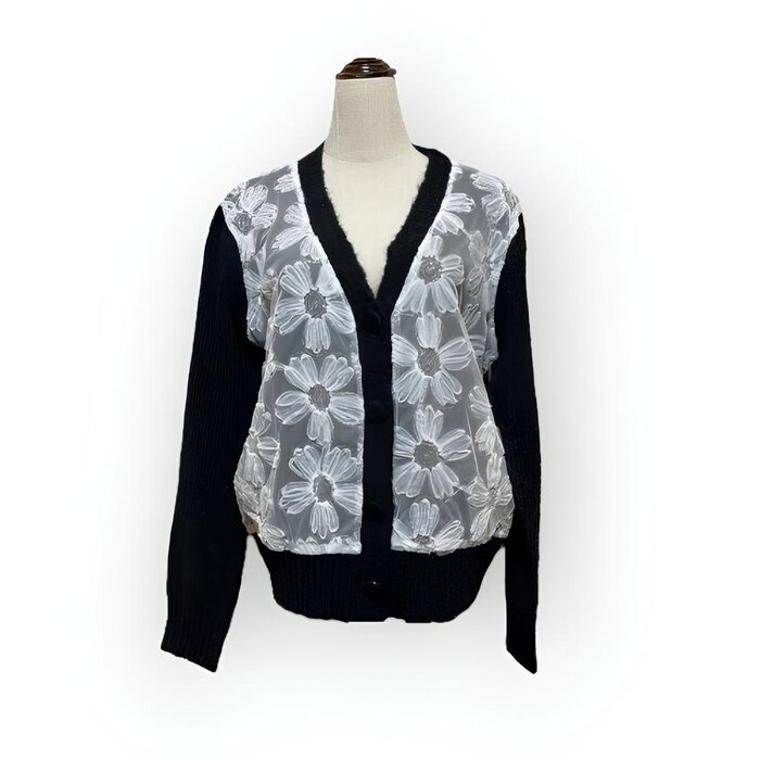 Zara Vest - Bloemen - Tule - Pailletten