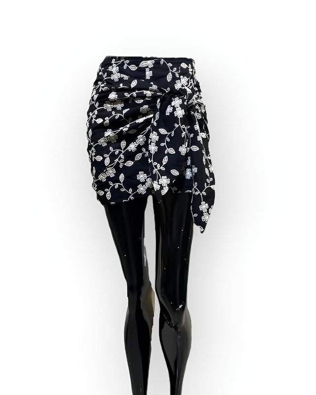 Romi – Dames Skort Bloemen Broderie katoen