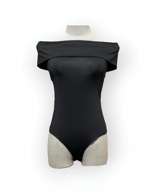 Diva – Zwart Off-Shoulder Bodysuit