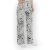 Niva – Cargobroek met Blokkenmotief in Grijs, Zwart en Wit