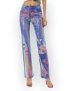 Dames Jeans met Regenboog Pailletten - Foute Party