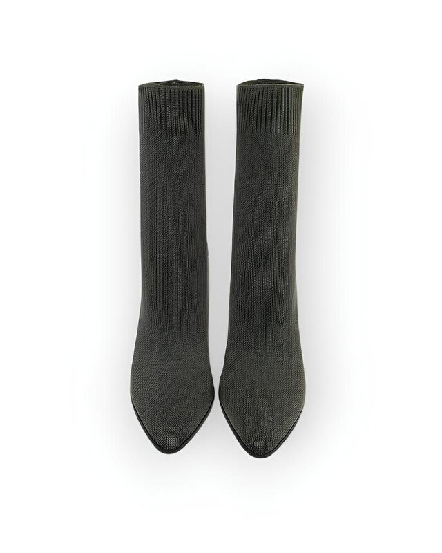 Kiras - Enkelsok Laarzen met Transparante Hak